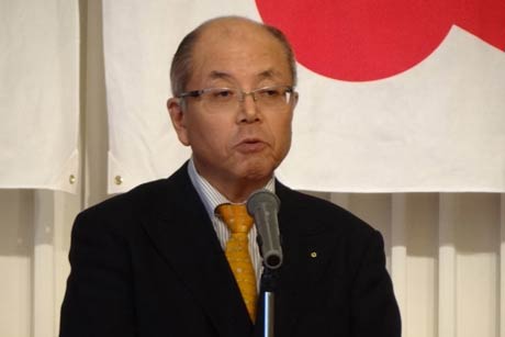 新会頭に就く兼古副会頭