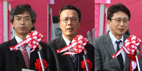 左から経済産業省関東経済産業局産業部・山口英二次長、新潟県産業労働観光部・武本清志部長、東京都産業労働局商工部・野間達也部長