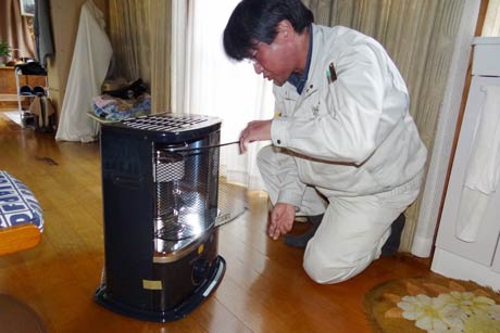 暖房機器も点検