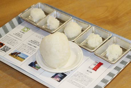 こんな感じで試食を用意