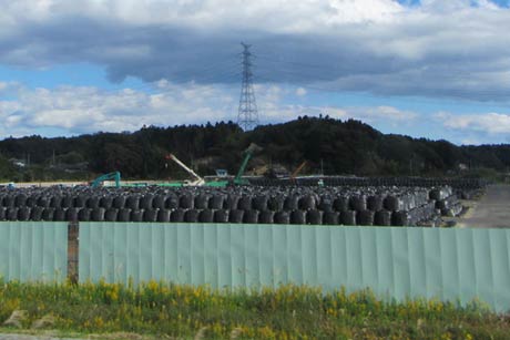 原町区・鹿島区の積み上げられた除線された土
