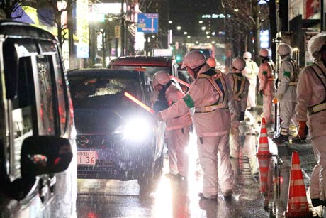 燕市井土巻2地内での特別警戒