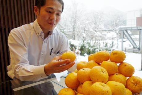  20日にゆず湯を提供する「いい湯らてい」