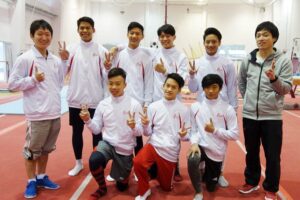 日本の体操に学ぼうとシンガポールの体操男子ナショナルチームが加茂市で合宿