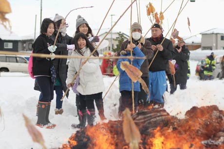 粟生津親栄会の塞の神
