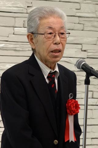 謝辞を述べる池田さん
