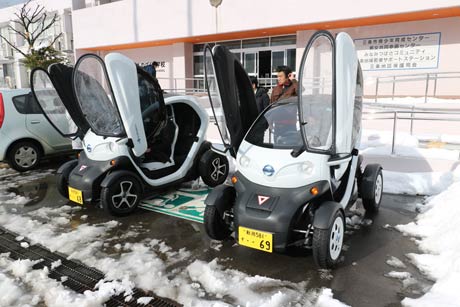 三条ものづくり学校で行われた超小型モビリティの安全運転講習