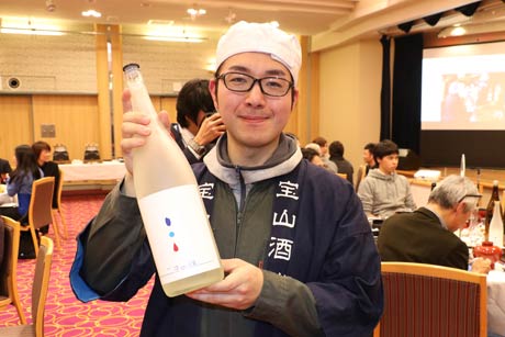 「二才の醸」を仕込んだ宝山酒造の渡辺さん