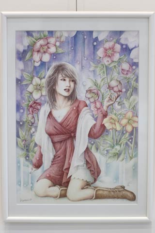 「日本挿絵大賞2016」の入選作品「クリスマスローズの涙」