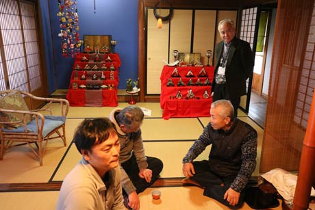 岩室温泉ひな巡りのメーン会場の無匠庵