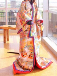 燕三条Wingのおいらん衣装を羽織る体験会で着るおいらんの衣装