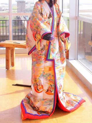  燕三条Wingのおいらん衣装を羽織る体験会で着るおいらんの衣装