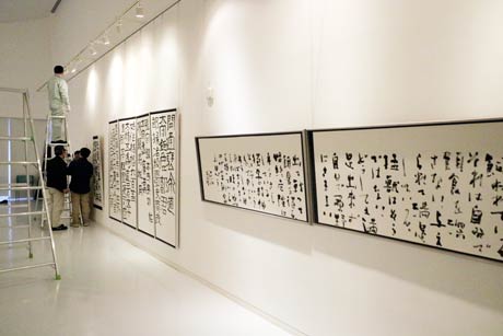 9日の展示作業