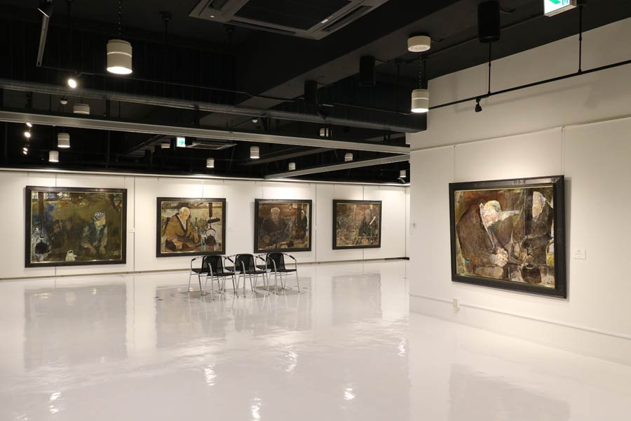 見附市民ギャラリー「ギャラリーみつけ」で開かれている「池山阿有　新収蔵品展」