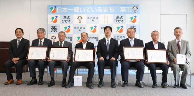 被表彰者で記念撮影