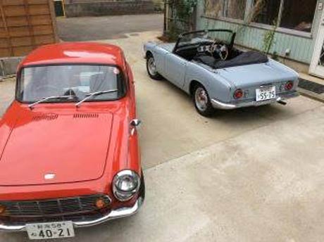 昭和の自動車展Vol.1で展示されるホンダのクラシックカー