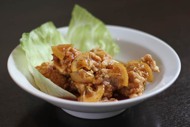 中国料理「翔龍」の鶏肉のレモン和え