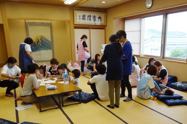最大34人が避難した下田公民館