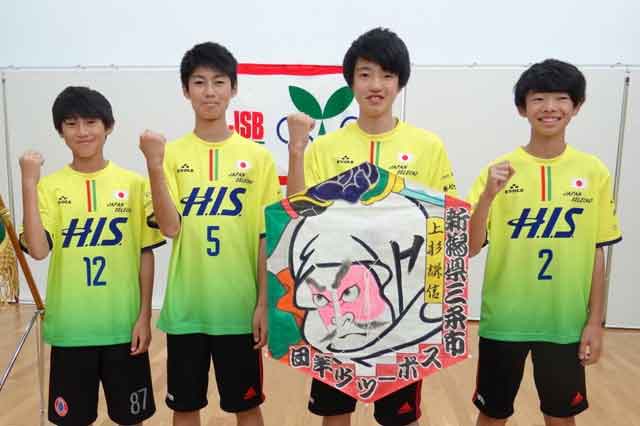  左から山谷選手、斉藤選手、鈴木選手、神保選手