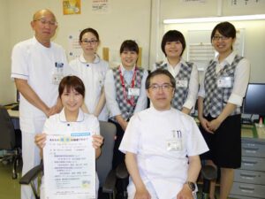 健康教室「睡眠時無呼吸症候群」を担当する呼吸器内科医師や臨床検査科技師