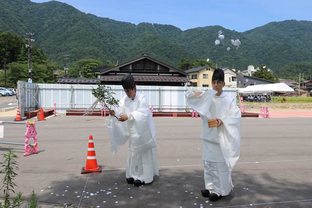  「おもてなし広場」フードコート等整備工事の地鎮祭