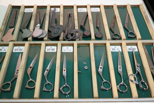 製造工程の見本展示