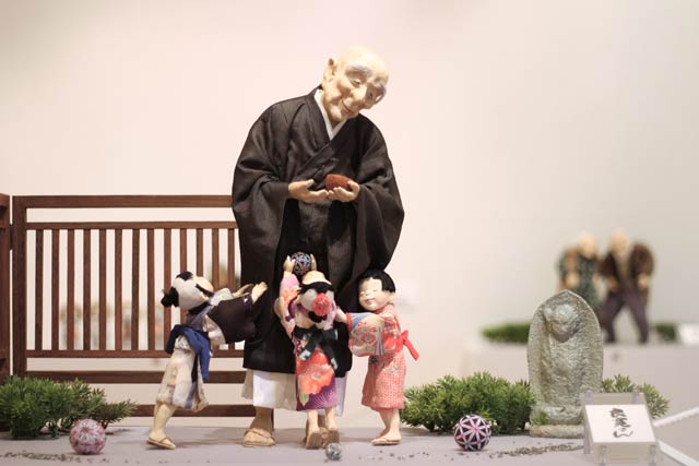 今回の作品展のための新作「良寛さん」