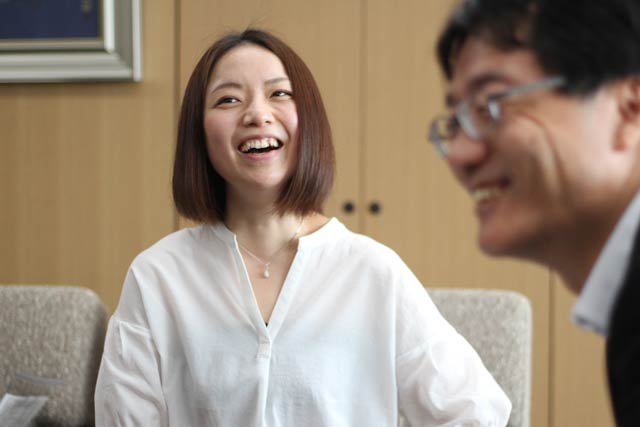 笑顔が絶えない本宮さん