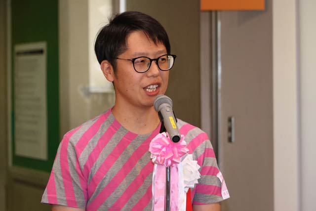 武田実行委員長のあいさつ