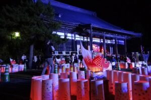 「三条本寺小路あかり物語第十三章」で三条別院のライトアップ