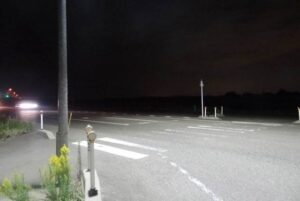 事故のあった交差点