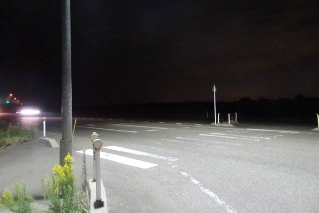 事故のあった交差点