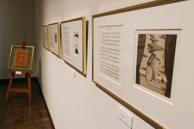 田鎖大志郎横浜国大名誉教授とともに制作した銅版画集『7つの音楽』は、田鎖名誉教授が作った曲の楽譜と有元氏の作品を組み合わせている