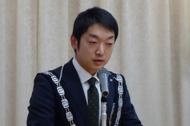 加茂JC次年度理事長に決まった川上和哉さん