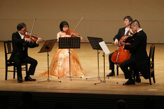 燕市文化会館でNHK交響楽団弦楽四重奏の公演