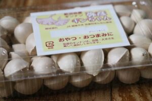 弥彦産ギンナンのブランド化へ青果卸が主導