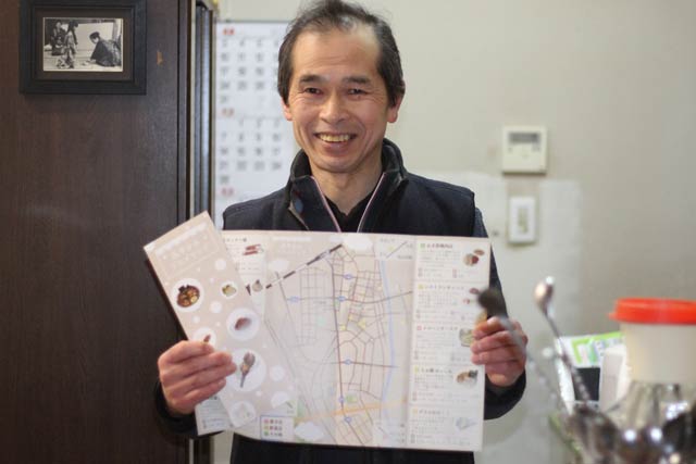 分水飲食店組合で 燕市分水グルメマップを担当した平出さん