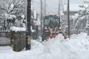 三条市のこの冬2回目の全市一斉除雪