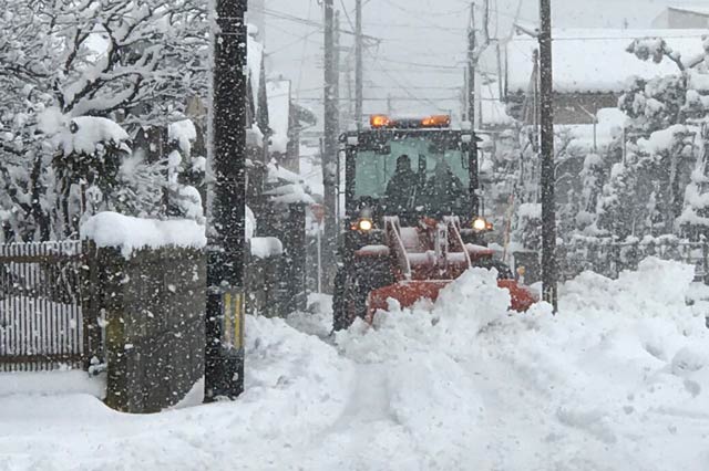 三条市のこの冬2回目の全市一斉除雪