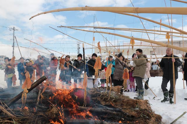 粟生津地区協議会の主催に変わって初めての粟生津塞の神