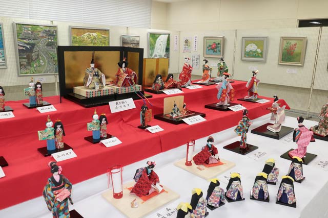 中央公民館の展示会場のようす