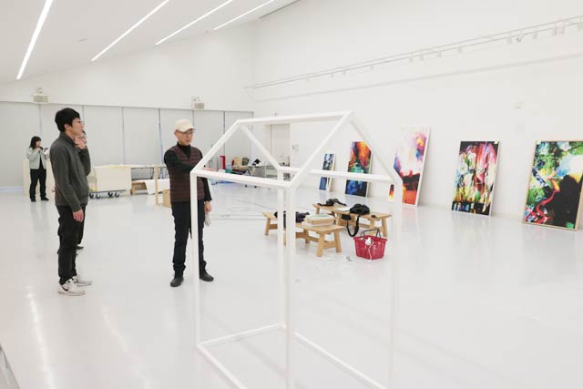 8日の展示のようす