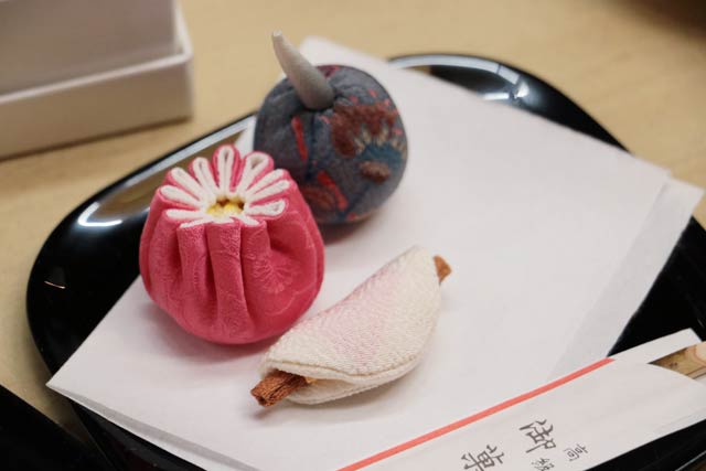 和菓子を模した手芸作品