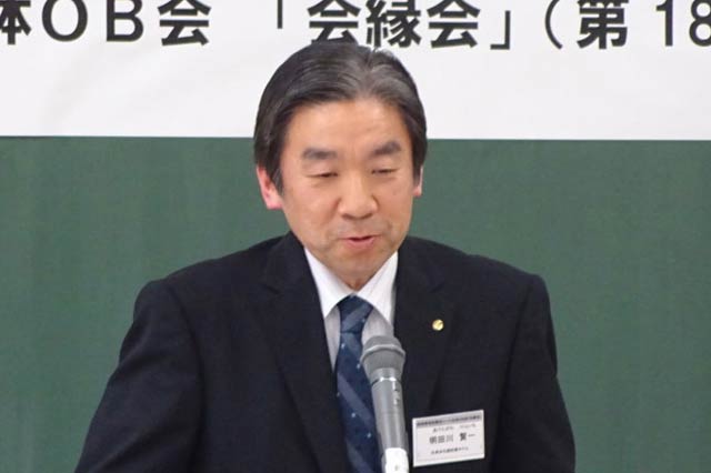次期会計監事に決まった明田川賢一さん