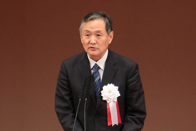 国土交通省水管理・国土保全局の山田邦博局長があいさつ