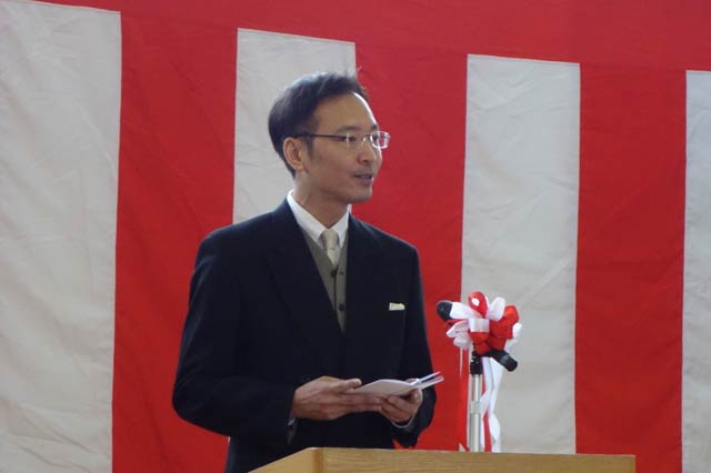 国定市長の祝辞