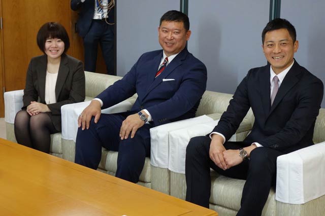 市長と歓談