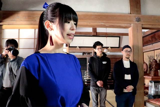 制作意図などを話す下田さん