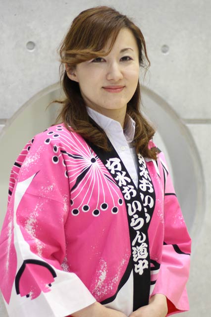 昨年の分水おいらん道中でおいらん役「信濃太夫」を務めた丸山さん