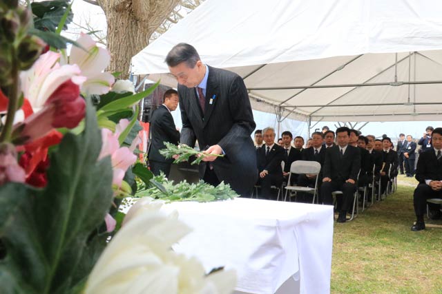 第83回大河津分水殉職者慰霊式